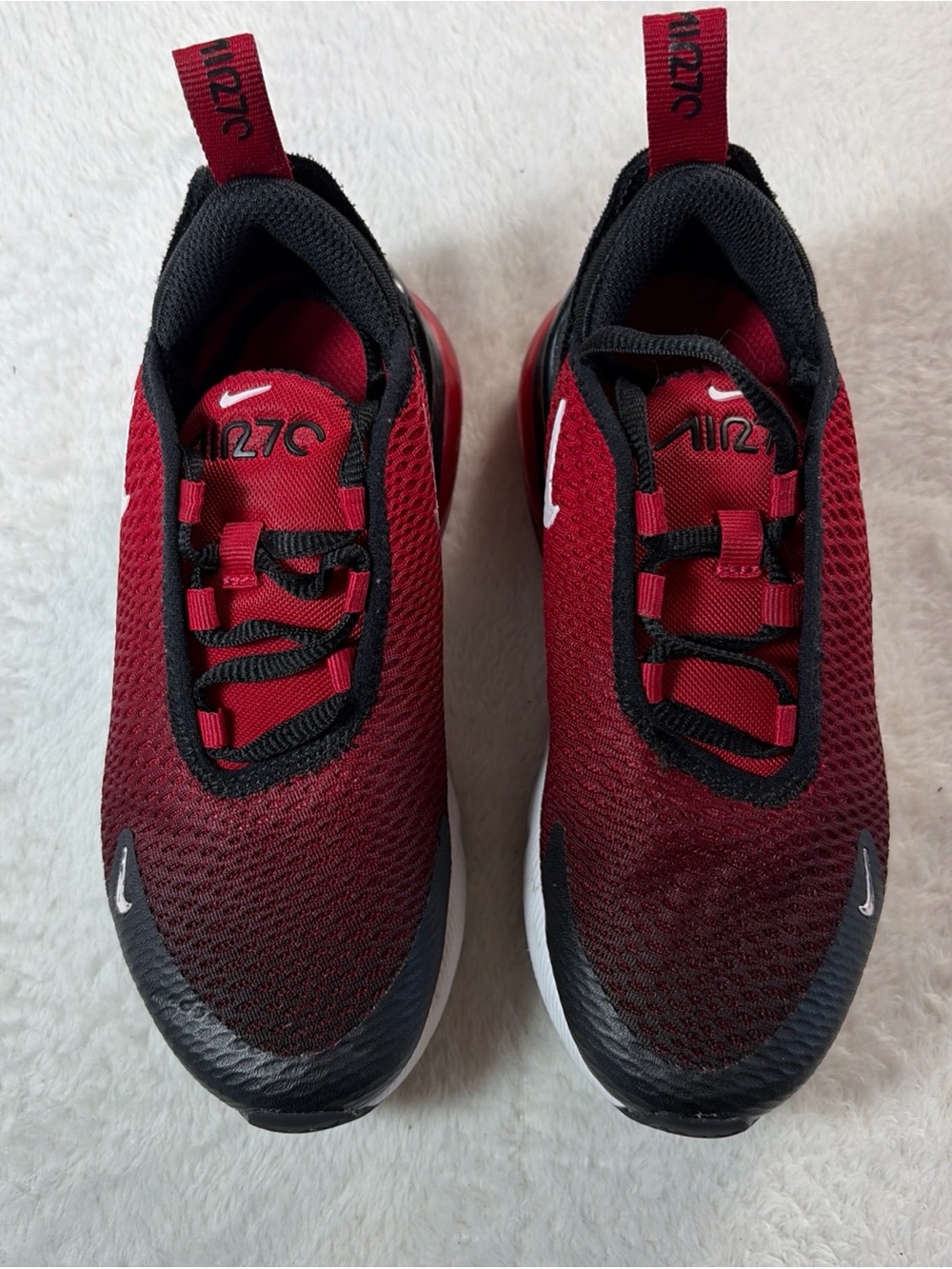 Nike Air Max 270 Red Kids Youth PreSchool Size 12 C